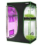 VIVOSUN 2 in 1 Grow Tent, 36'x24'x53' High Reflective Mylar with Multi-Chamber and Floor...